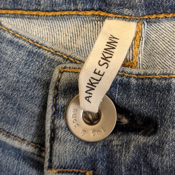Rag & Bone Ankle Skinny frayed hem jeans size 25 - Picture 5 of 9